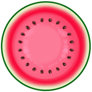 Half watermelon